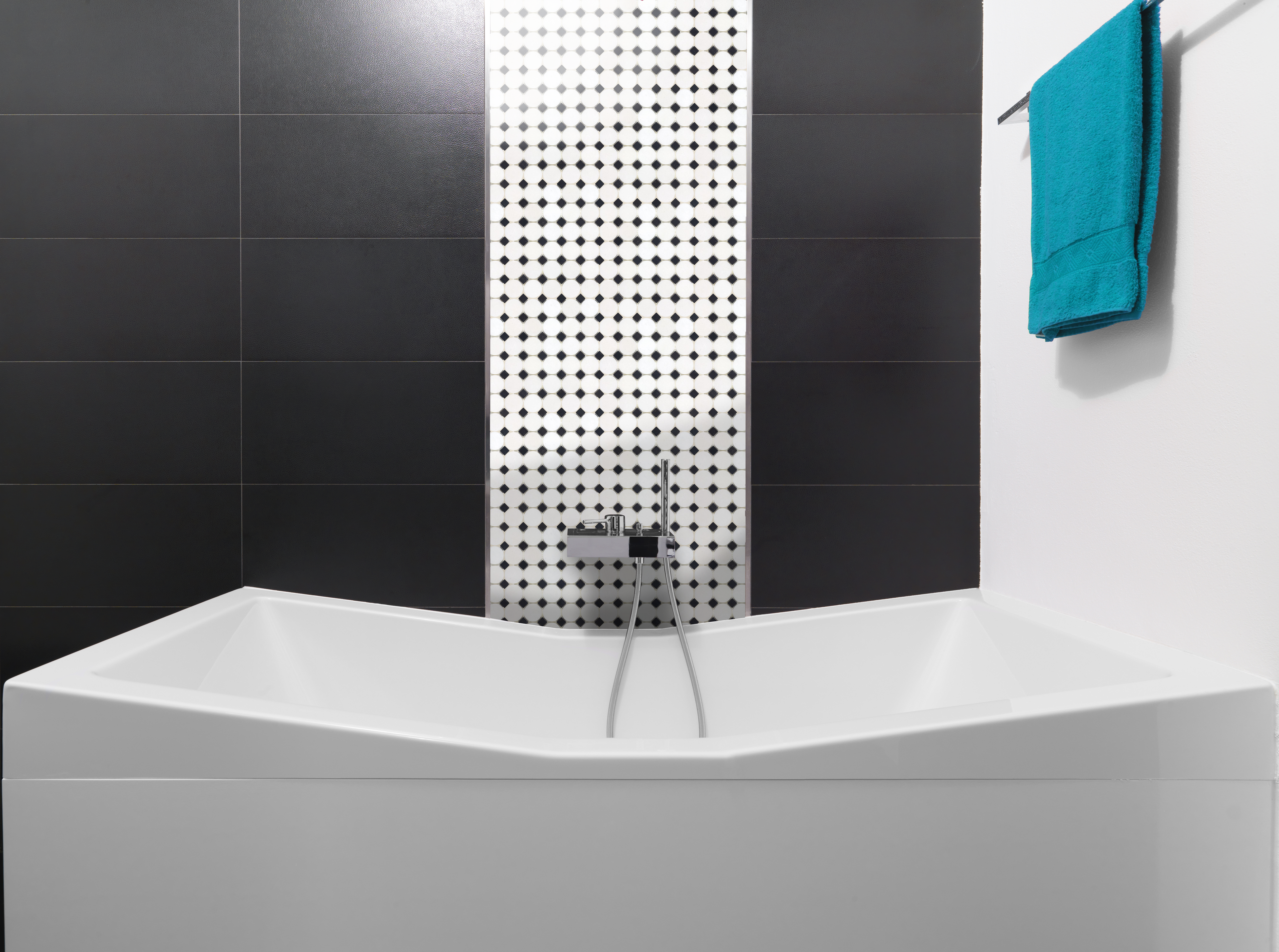 Color Accent Bathroom Buttons