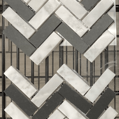 Herringbone Black n White – 863-817 | Richter Black n White – 863-867