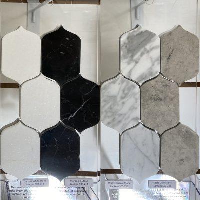 Lantern Thassos White Stone – 503-213 | Lantern Marquino Stone – 503-214 | Lantern White Carrara Stone – 503-211 | Lantern Thala Gray Stone – 503-216