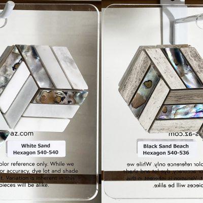 North Shore Hexagon White Sand – 540-540 | North Shore Hexagon Black Sand Beach – 540-536